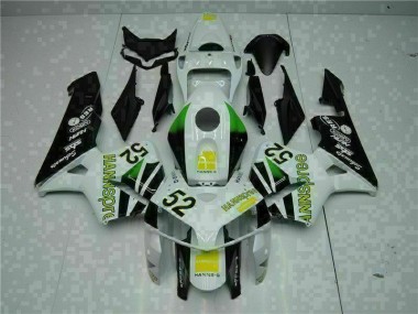 CBR 600 RR 2005-2006 Verkleidungen - Weiß Gelb Grün 52