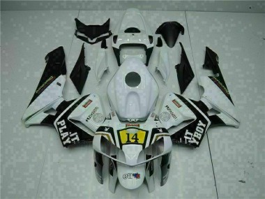 CBR 600 RR 2005-2006 Verkleidungen - Weiß Playboy 14