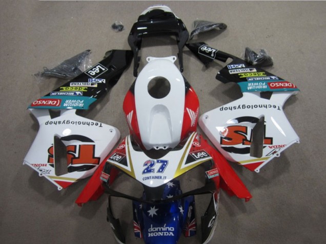 CBR 600 RR 2005-2006 Verkleidungen - Weiß Rot Blau Lee 27