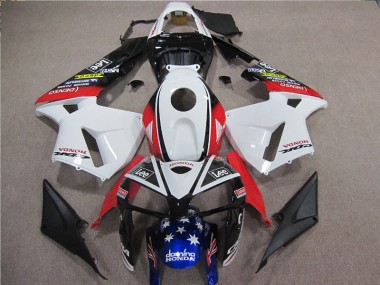 CBR 600 RR 2005-2006 Verkleidungen - Weiß Rot Blau Lee