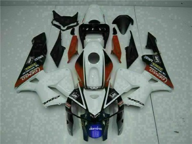 CBR 600 RR 2005-2006 Verkleidungen - Weiß Rot Schwarz Lee