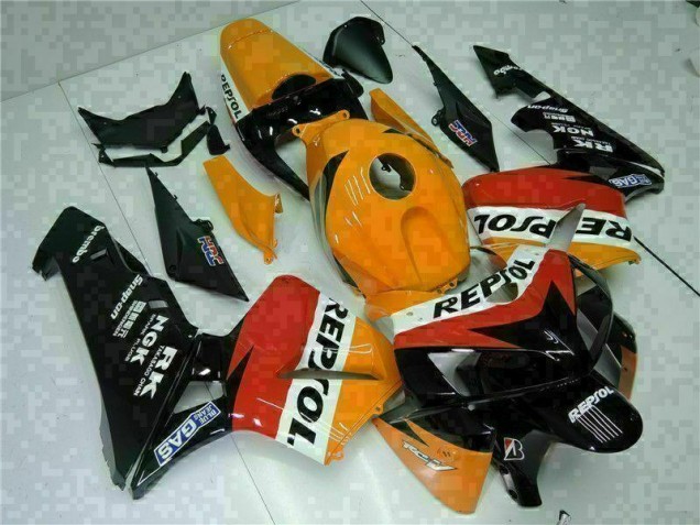 CBR 600 RR 2005-2006 Vollverkleidung - Orange Schwarz Repsol