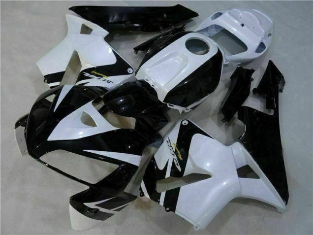CBR 600 RR 2005-2006 Vollverkleidung - Weiß Schwarz CBR 600 RR 2005-2006 Vollverkleidung - Weiß Schwarz