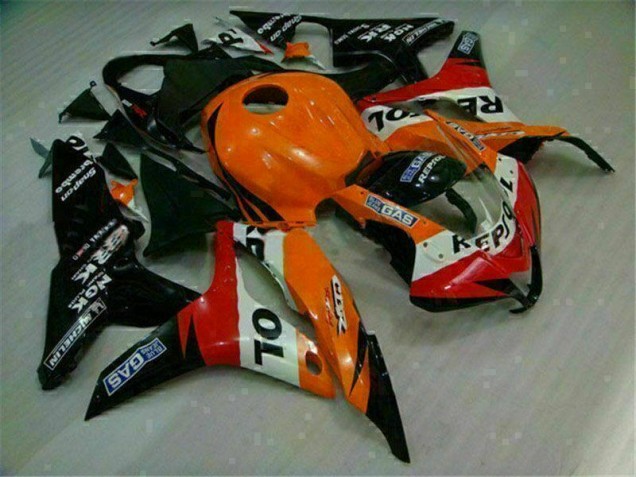 CBR 600 RR 2007-2008 Verkleidung - Orange Schwarz Repsol