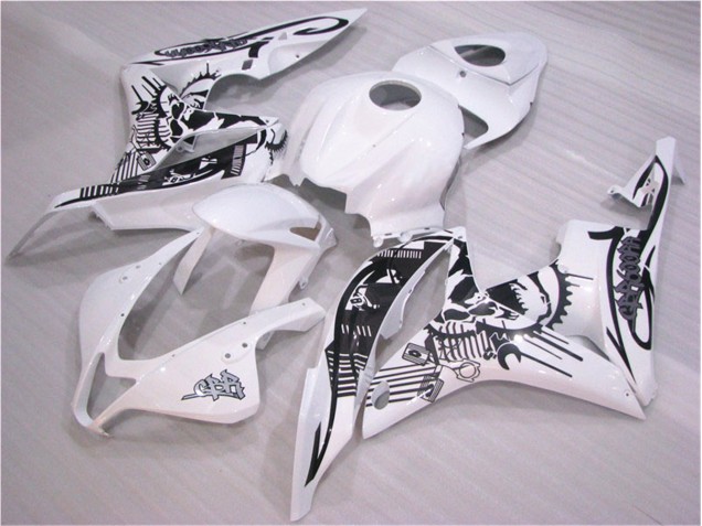 CBR 600 RR 2007-2008 Verkleidung - Schwarz Weiß CBR 600 RR 2007-2008 Verkleidung - Schwarz Weiß