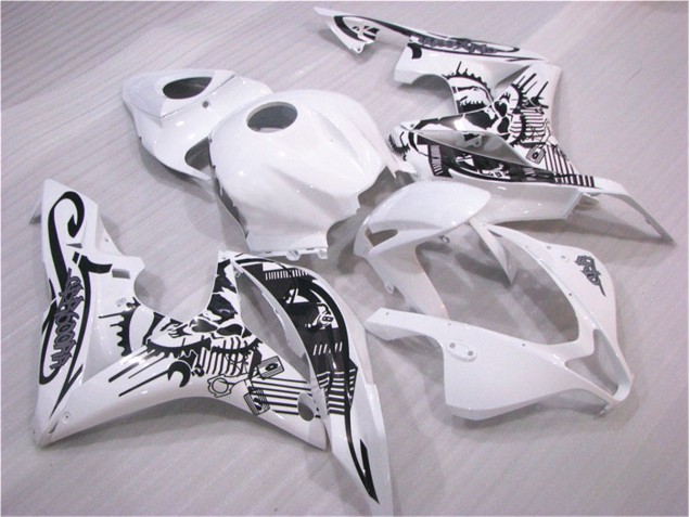 CBR 600 RR 2007-2008 Verkleidung - Schwarz Weiß CBR 600 RR 2007-2008 Verkleidung - Schwarz Weiß