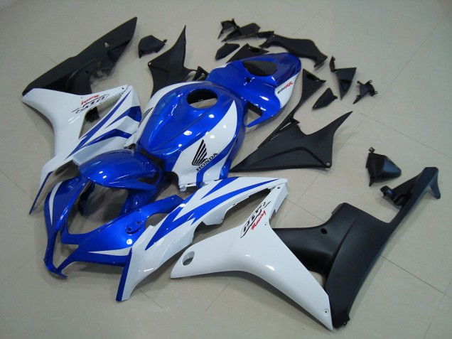 CBR 600 RR 2007-2008 Verkleidungen - Blau Weiß Matt Schwarz