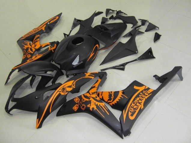 CBR 600 RR 2007-2008 Verkleidungen - Matt Schwarzer Orange Aufkleber CBR 600 RR 2007-2008 Verkleidungen - Matt Schwarzer Orange Aufkleber