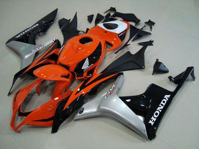 CBR 600 RR 2007-2008 Verkleidungen - Orange Silber Schwarz CBR 600 RR 2007-2008 Verkleidungen - Orange Silber Schwarz