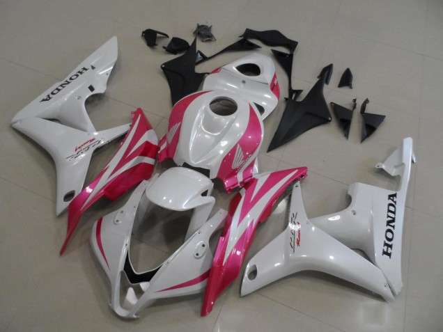 CBR 600 RR 2007-2008 Verkleidungen - Perl Weiß mit Rosa CBR 600 RR 2007-2008 Verkleidungen - Perl Weiß mit Rosa