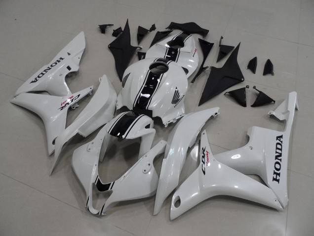 CBR 600 RR 2007-2008 Verkleidungen - Perl Weiß mit schwarzen Streifen CBR 600 RR 2007-2008 Verkleidungen - Perl Weiß mit schwarzen Streifen