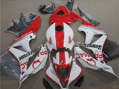CBR 600 RR 2007-2008 Verkleidungen - Rot Weiß