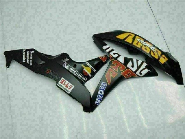 CBR 600 RR 2007-2008 Verkleidungen - Schwarz Gelb Repsol 46