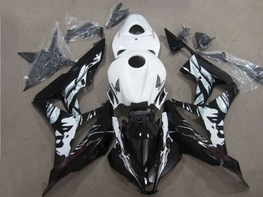 CBR 600 RR 2007-2008 Verkleidungen - Schwarz Weiß