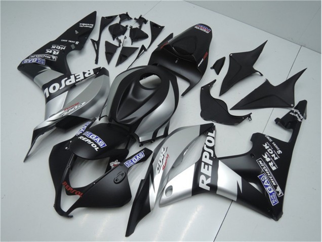 CBR 600 RR 2007-2008 Verkleidungen - Silber Repsol Schwarz