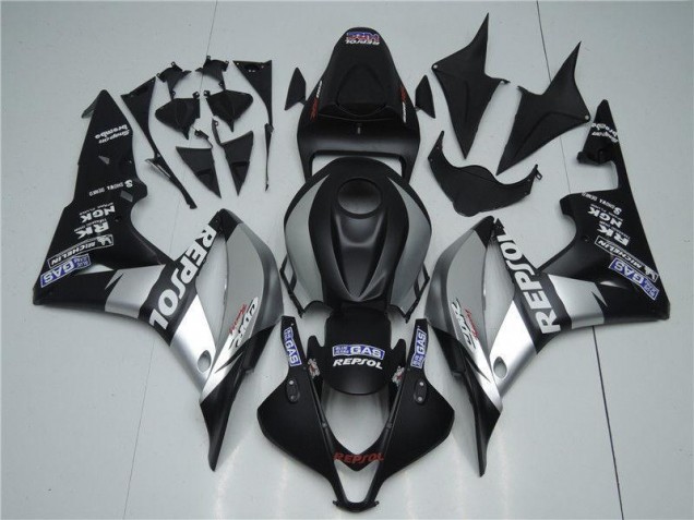 CBR 600 RR 2007-2008 Verkleidungen - Silber Repsol Schwarz