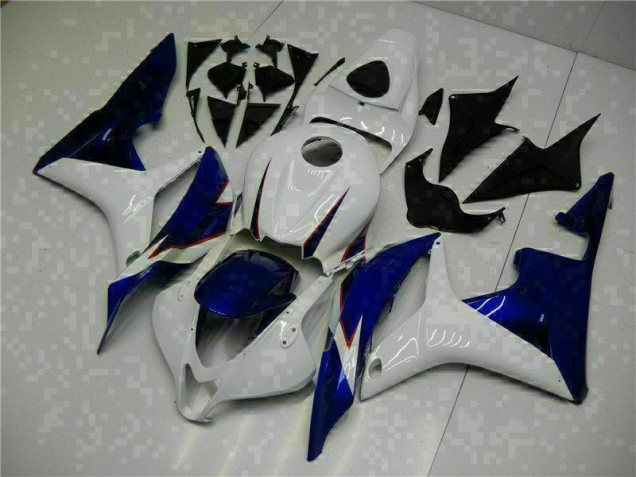 CBR 600 RR 2007-2008 Verkleidungen - Weiß Blau