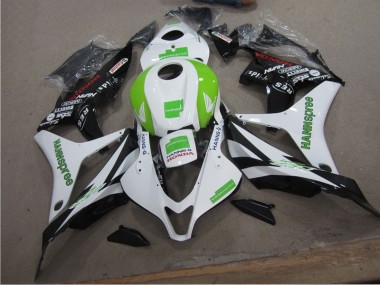 CBR 600 RR 2007-2008 Verkleidungen - Weiß Grün Hannspree