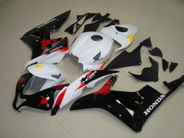 CBR 600 RR 2007-2008 Verkleidungen - Weiß Schwarz Rot