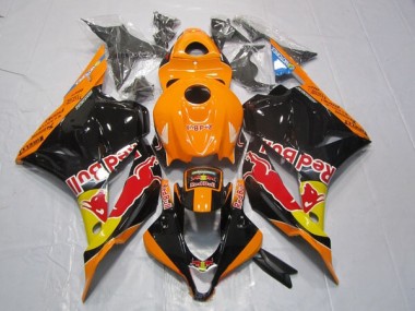 CBR 600 RR 2009-2012 Verkleidung - Schwarz Orange Rot Bull