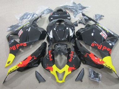 CBR 600 RR 2009-2012 Verkleidung - Schwarzer Rot Bull