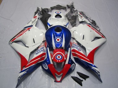 CBR 600 RR 2009-2012 Verkleidung - Weiß Blau Rot