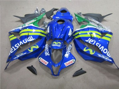 CBR 600 RR 2009-2012 Verkleidungen - Blau Weiß Movistar