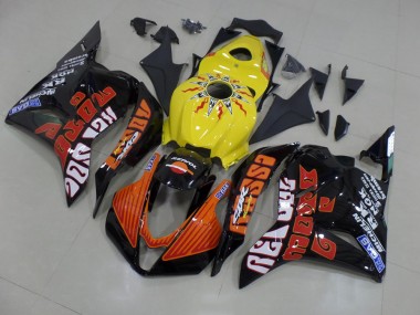 CBR 600 RR 2009-2012 Verkleidungen - Gelb Rossi Rennen