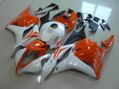 CBR 600 RR 2009-2012 Verkleidungen - Orange Perl Weiß