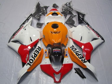 CBR 600 RR 2009-2012 Verkleidungen - Orange Rot Weiß Repsol