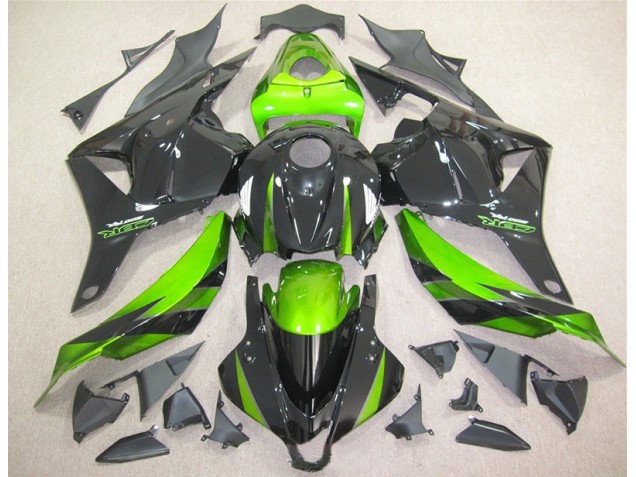CBR 600 RR 2009-2012 Verkleidungen - Schwarz Grün CBR 600 RR 2009-2012 Verkleidungen - Schwarz Grün
