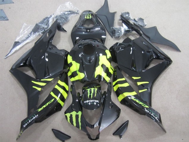 CBR 600 RR 2009-2012 Verkleidungen - Schwarz Grünes Monster CBR 600 RR 2009-2012 Verkleidungen - Schwarz Grünes Monster