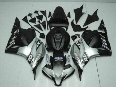 CBR 600 RR 2009-2012 Verkleidungen - Schwarz Silber Repsol