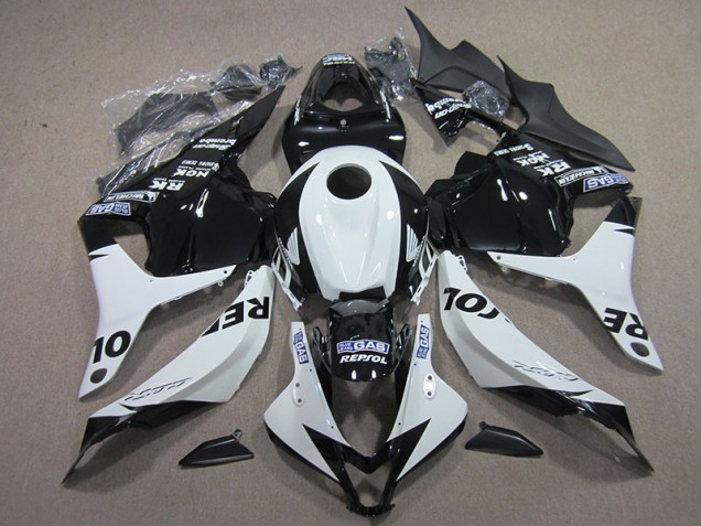 CBR 600 RR 2009-2012 Verkleidungen - Schwarz Weiß Repsol CBR 600 RR 2009-2012 Verkleidungen - Schwarz Weiß Repsol