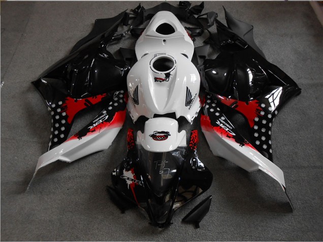 CBR 600 RR 2009-2012 Verkleidungen - Schwarz Weiß Rot CBR 600 RR 2009-2012 Verkleidungen - Schwarz Weiß Rot