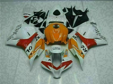 CBR 600 RR 2009-2012 Verkleidungen - Weiß Orange Repsol