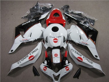 CBR 600 RR 2009-2012 Verkleidungen - Weiß Rot Konica Minolta