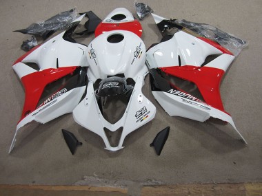 CBR 600 RR 2009-2012 Verkleidungen - Weiß Rot