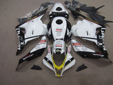 CBR 600 RR 2009-2012 Verkleidungen - Weiß Schwarz DENSO RIZOMA