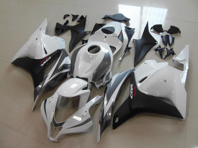 CBR 600 RR 2009-2012 Verkleidungen - Weiß Schwarz Grau CBR 600 RR 2009-2012 Verkleidungen - Weiß Schwarz Grau