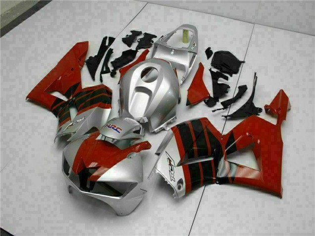 CBR 600 RR 2013-2021 Verkleidungen - Rot Silber