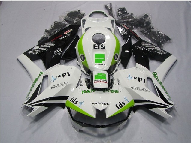 CBR 600 RR 2013-2021 Verkleidungen - Weiß Grün Hannspree ETS CBR 600 RR 2013-2021 Verkleidungen - Weiß Grün Hannspree ETS