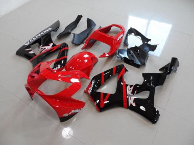 CBR 900 RR 929 2000-2001 Verkleidungen - Rot Schwarz