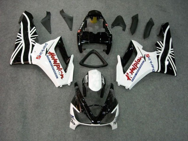 Daytona 675 Triple 2006-2008 Verkleidungen - Schwarz Weiß Daytona 675 Triple 2006-2008 Verkleidungen - Schwarz Weiß