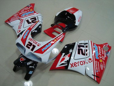 Ducati 748 916 996 996S 1993-2005 Verkleidung - Rot Weiß Xerox 21