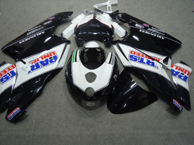Ducati 749 2003-2004 Verkleidungen - Schwarz Weiß Ducati 749 2003-2004 Verkleidungen - Schwarz Weiß