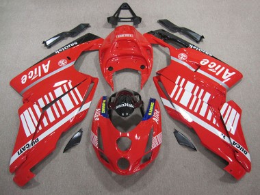 Ducati 749 2005-2006 Verkleidungen - Rot Weiß Alice SUndisk