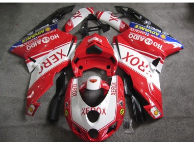 Ducati 749 2005-2006 Verkleidungen - Rot Weiß Xerox