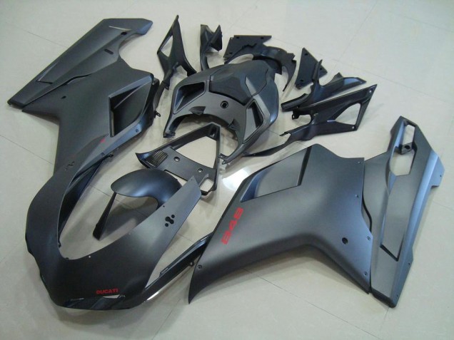Ducati 848 1098 1198 2007-2014 Verkleidungen - Matt Schwarz