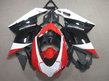 Ducati 848 2007-2014 Verkleidungen - Schwarz Rote Weiß